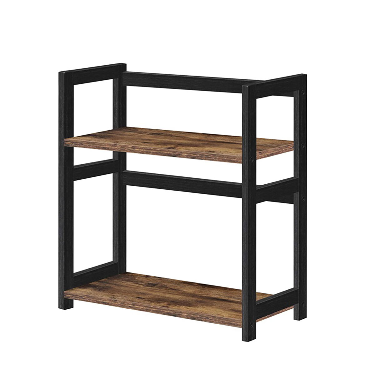 2-Tier Bamboo Spice Rack for Kitchen Storage