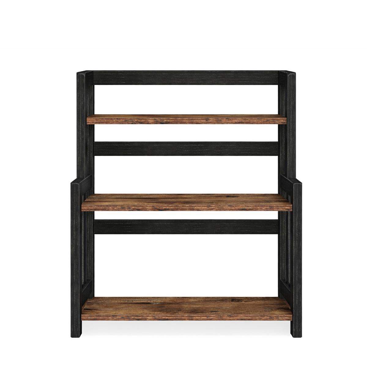 3-Tier Spice Rack - Rustic Brown and Black