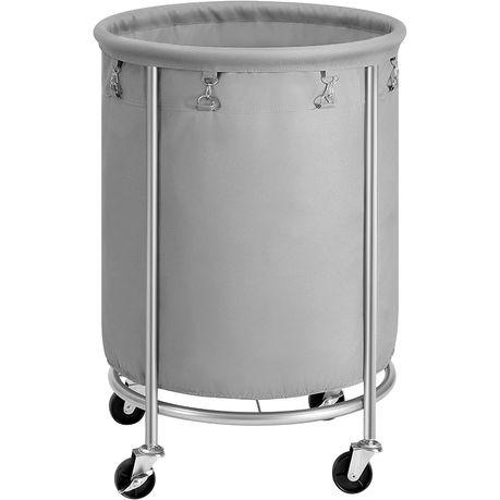 Rolling Laundry Hamper - Grey