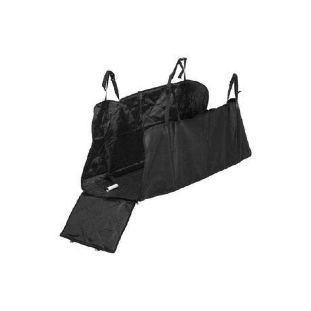 Rear Car Seat Pet Cover with Hammock Design - Black