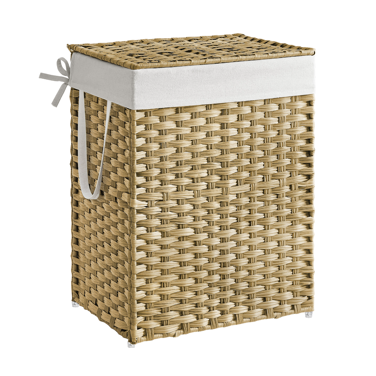 Folding Laundry Hamper with Lid and Removable Liner